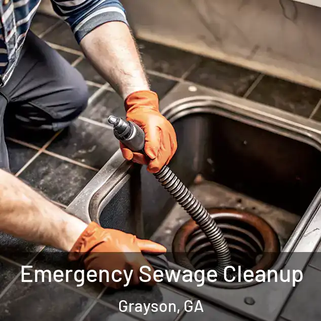  Emergency Sewage Cleanup Grayson, GA