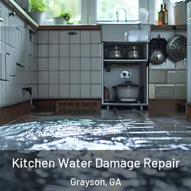  Kitchen Water Damage Repair Grayson, GA