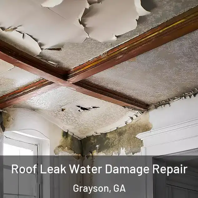  Roof Leak Water Damage Repair Grayson, GA