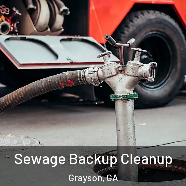  Sewage Backup Cleanup Grayson, GA