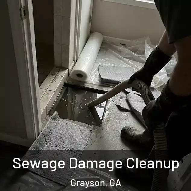  Sewage Damage Cleanup Grayson, GA